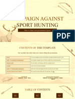 Campaign Against Sport Hunting by Slidesgo
