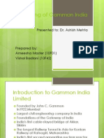 Tax Planning of Gammon India LTD: Presented To: Dr. Ashish Mehta