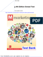 M Marketing 4th Edition Grewal Test Bank