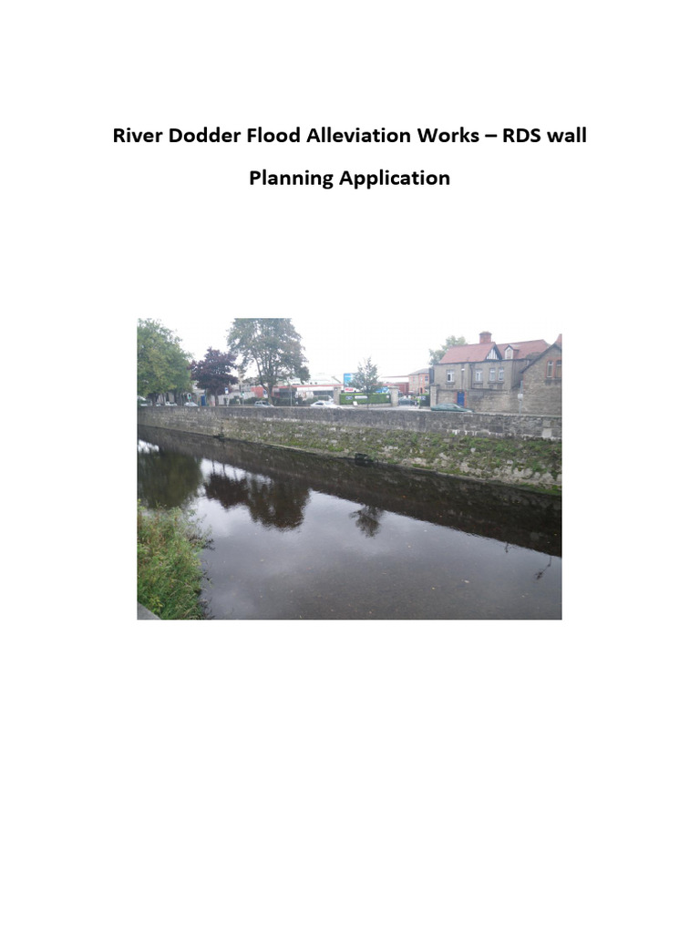 River Dodder Flood Alleviation Plan | PDF | Concrete | Deep Foundation