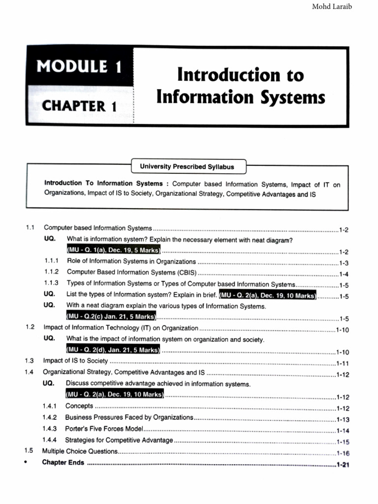 Introduction to Information Systems | PDF | Enterprise Resource ...