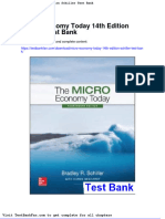 Micro Economy Today 14th Edition Schiller Test Bank