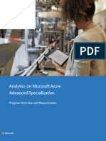 Analytics-on-Microsoft-Azure-advanced-specialization Overview