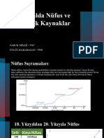 Yüzyılda Nüfus Ve Ekonomik Kaynaklar