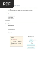 Selection Statements