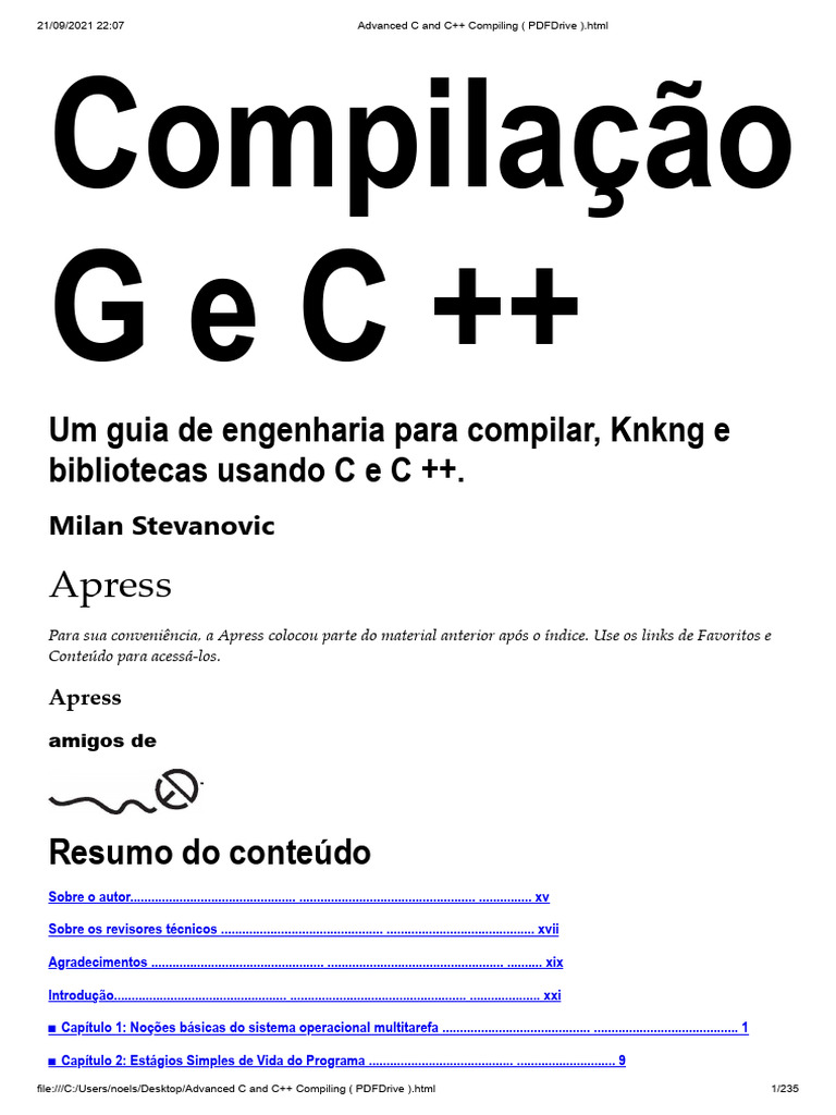 Advanced C and C++ Compiling TRADUZIDO | PDF | Linux | Gnu
