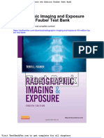 Radiographic Imaging and Exposure 4th Edition Fauber Test Bank