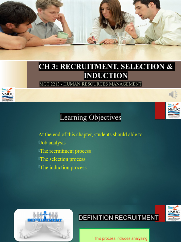 Chapter 3 - Recruitment Selection N Induction | PDF | Recruitment ...