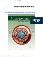 Microeconomics 10th Edition Slavin Test Bank