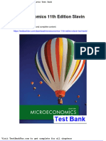 Microeconomics 11th Edition Slavin Test Bank