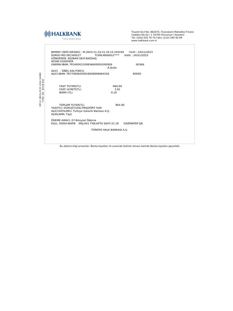 Dekont | PDF