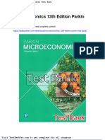 Microeconomics 13th Edition Parkin Test Bank