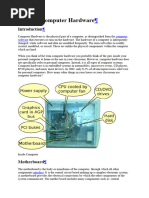 Internal Computer Hardware Componenet