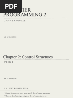 C Programming - Chapter 2 - Control Statement