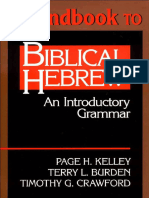 A Handbook To Biblical Hebrew An Introduc Timothy G. Crawford Compressed