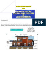 ESTIMATION AND SPECIFICATION Unit-1