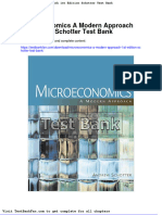Microeconomics A Modern Approach 1st Edition Schotter Test Bank