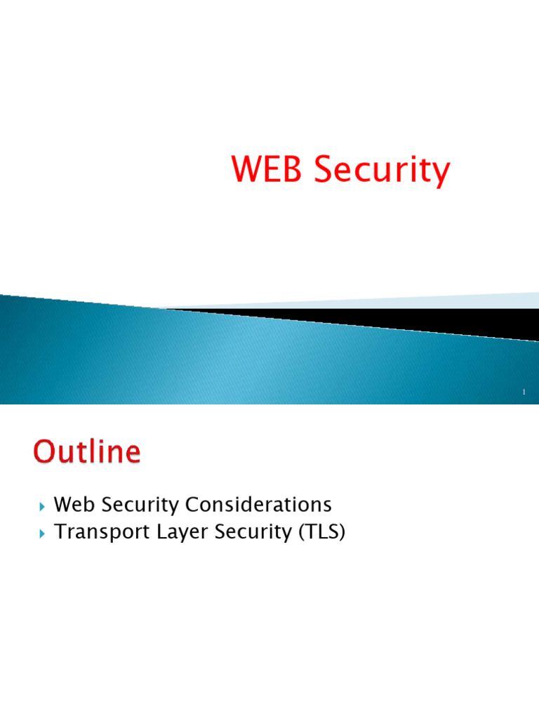 Web Security: TLS Overview and Protocols | PDF | Transport Layer ...