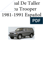 Manual de Taller Isuzu Trooper 1981-1991 EspaÃ Ol