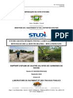 A23741CI - DIANRA-BOUANDOUGOU - Investigations Géotechniques Carrières - Version Définitive
