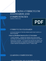 Sson 9. UNPACKING CURRICULUM STANDARDS AND COMPETENCIES