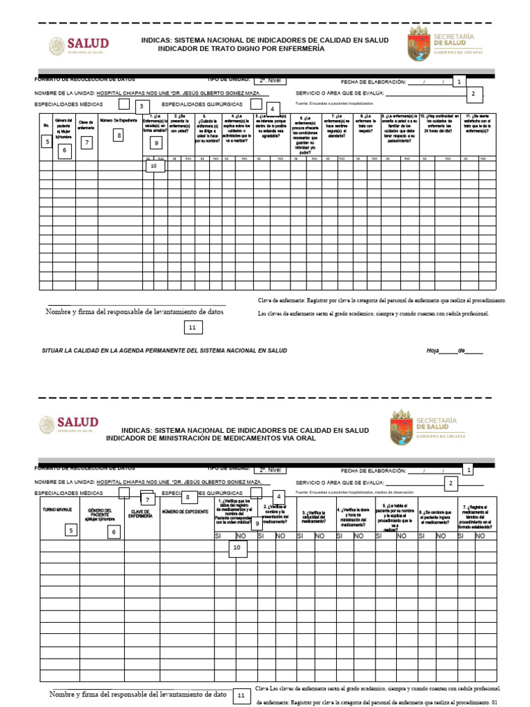 Indicadores de Calidad en Salud Hospitalaria | PDF | Hospital | Enfermería