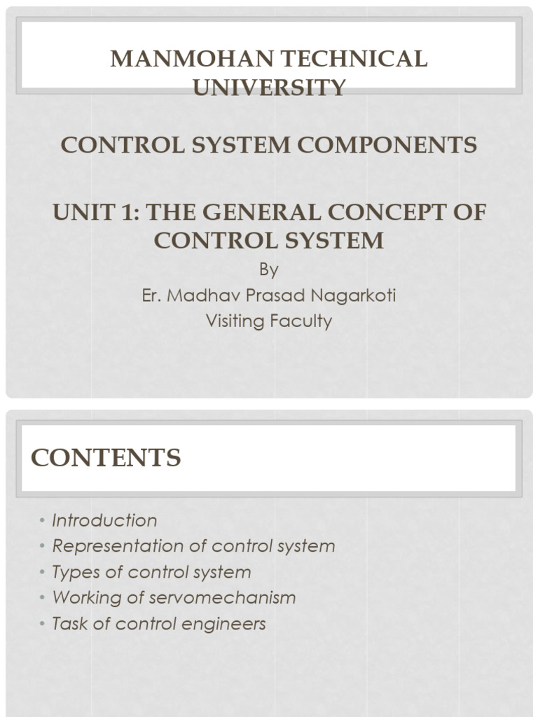 Csc unit 1 pdf control theory feedback