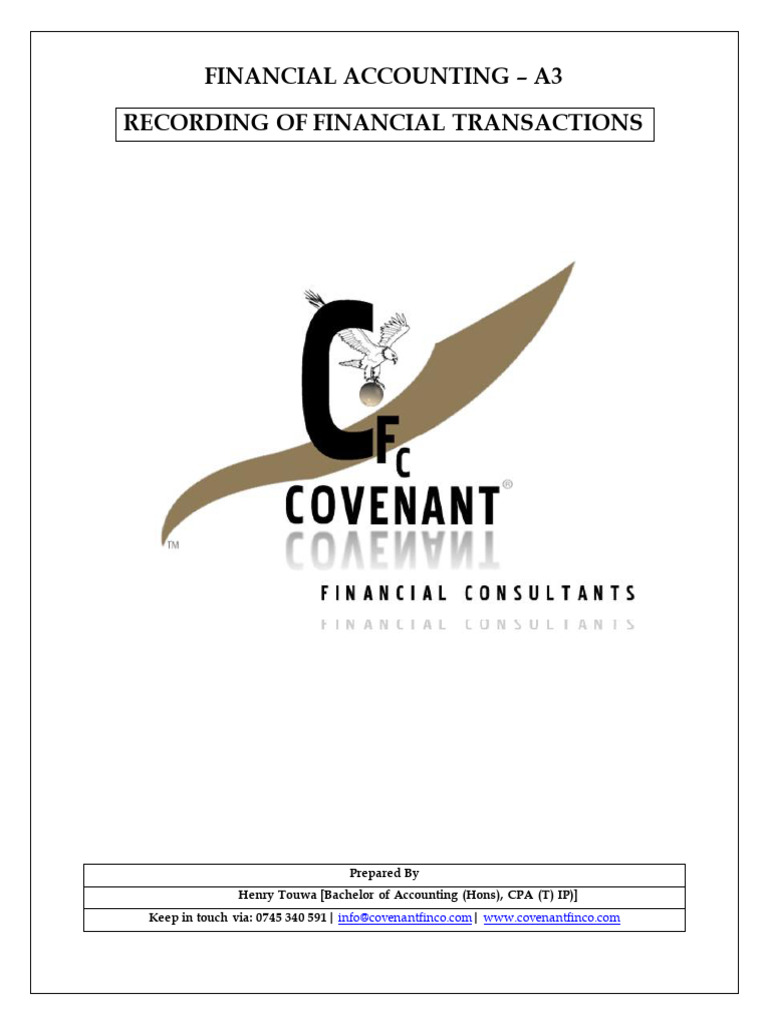 Recording Financial Transactions Guide | PDF | Debits And Credits | Cheque