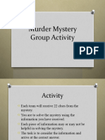 Murder Mystery Group Activity