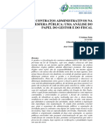 Contratos Administrativos Na Esfera Pública Uma Análise Do Papel Do Gestor e Do Fiscal