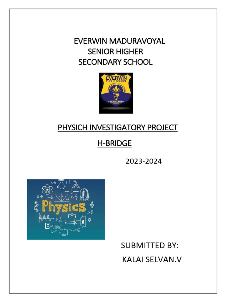 H-Bridge Physics Project Overview | PDF | Science & Mathematics ...