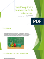 Transformación Química en Materia de La Naturaleza