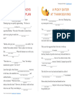 Thanksgiving ENGLISH-Mad-Libs