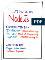 Node - Js Handwritten Notes