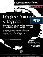 HUSSERL, E. - Lógica Formal y Lógica Trascendental (Ensayo de Una Crítica de La Razón Lógica) (OCR) (Por Ganz1912)