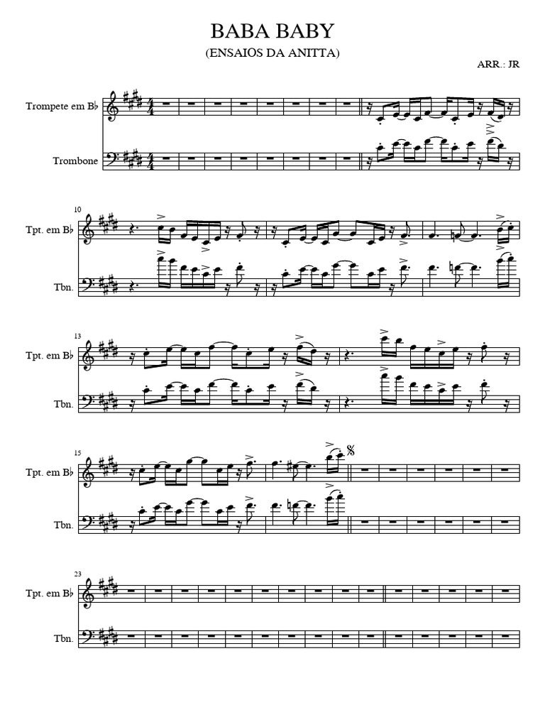 BABA BABY-Partitura e Partes | PDF