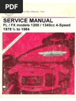1978-80 FL - FLH - FX - Fxe - Fxef - Fxs Service Manual | PDF