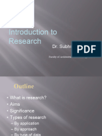 Introduction To Research