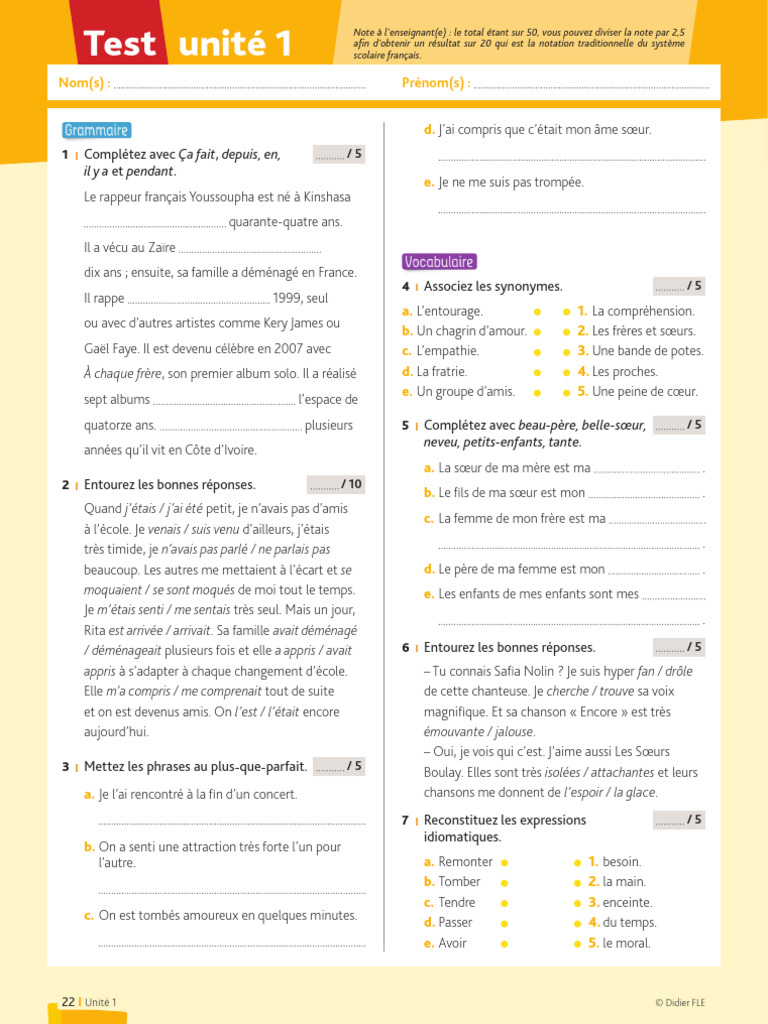 Test 1 b1 | PDF
