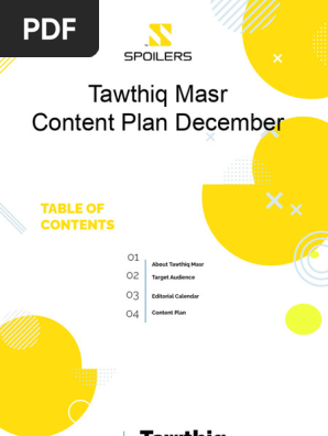 Tawthiq Masr Content Plan December (1)