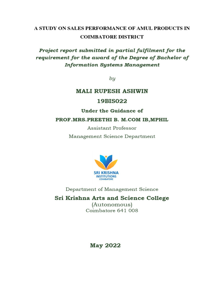 Project Report | PDF