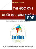 10 de Kiem Tra Cuoi Hoc Ky 1 Mon Toan 10 Canh Dieu Co Dap An