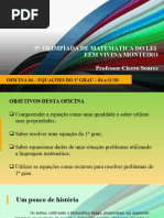 Oficina 04 - Equações Do 1º Grau