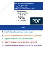 Module M3108 Supervision Réseau LP 2023 - 2024 IUT de Villetaneuse Département Réseaux Et Télécommunications
