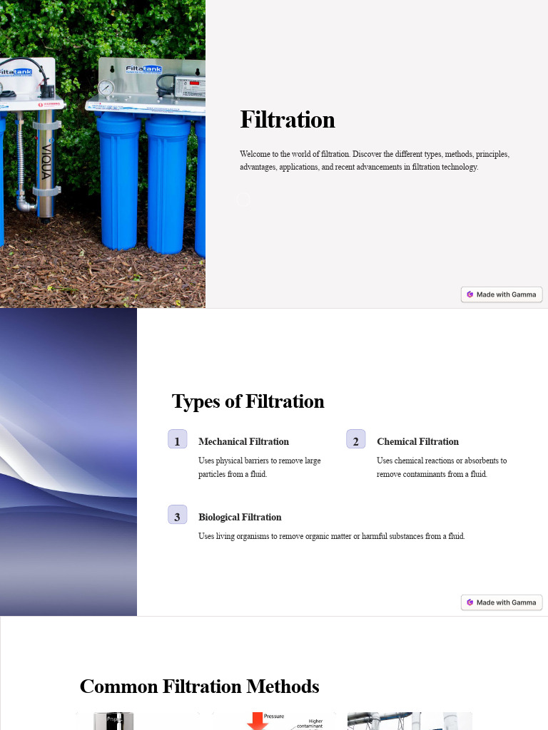 Filtration PDF Filtration Membrane