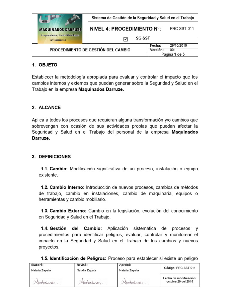 prc-sst-011-procedimiento-de-gesti-n-del-cambio-pdf-inform-tica