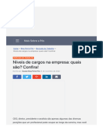 Níveis de Cargos Na Empresa - Quais São? Confira!