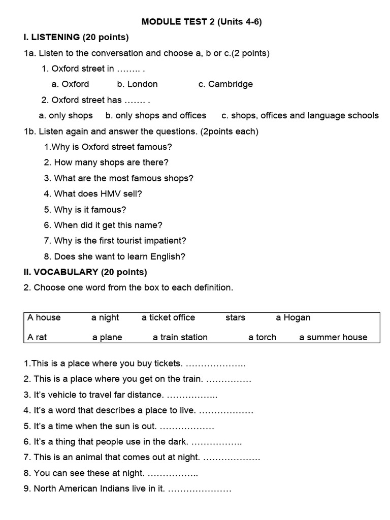 Module Test 2 Grade 8 Pdf Linguistics