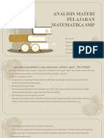Analisis Materi Pelajaran Matematika SMP