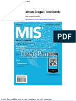 Mis 4 4th Edition Bidgoli Test Bank